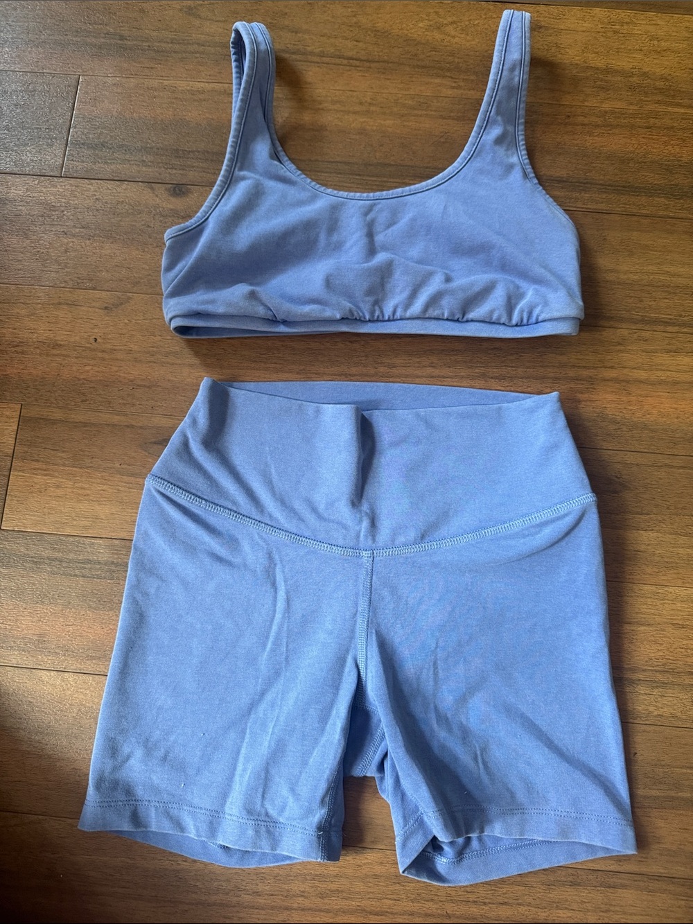 Old Navy Light Blue Athletic Bike Shorts Set